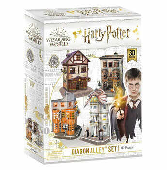 Puzzle 3D - Harry Potter 4 in 1 - Aleea Diagon, 273 piese