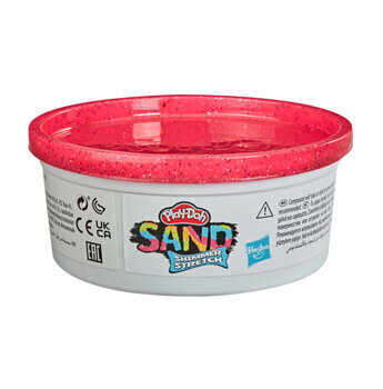 Cutie Play-Doh Sand Shimmer Stretch, red