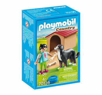 Playmobil Country, Farm Fun - Fetita cu catel si cusca
