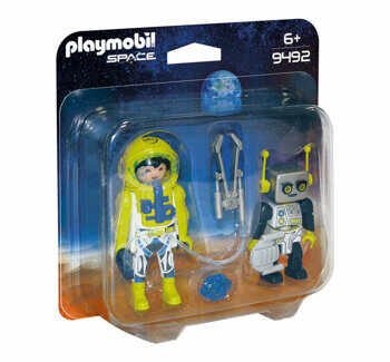 Playmobil Space, Set 2 figurine - astronaut si robot