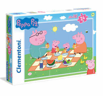 Puzzle Maxi Super Color Peppa Pig, 24 piese